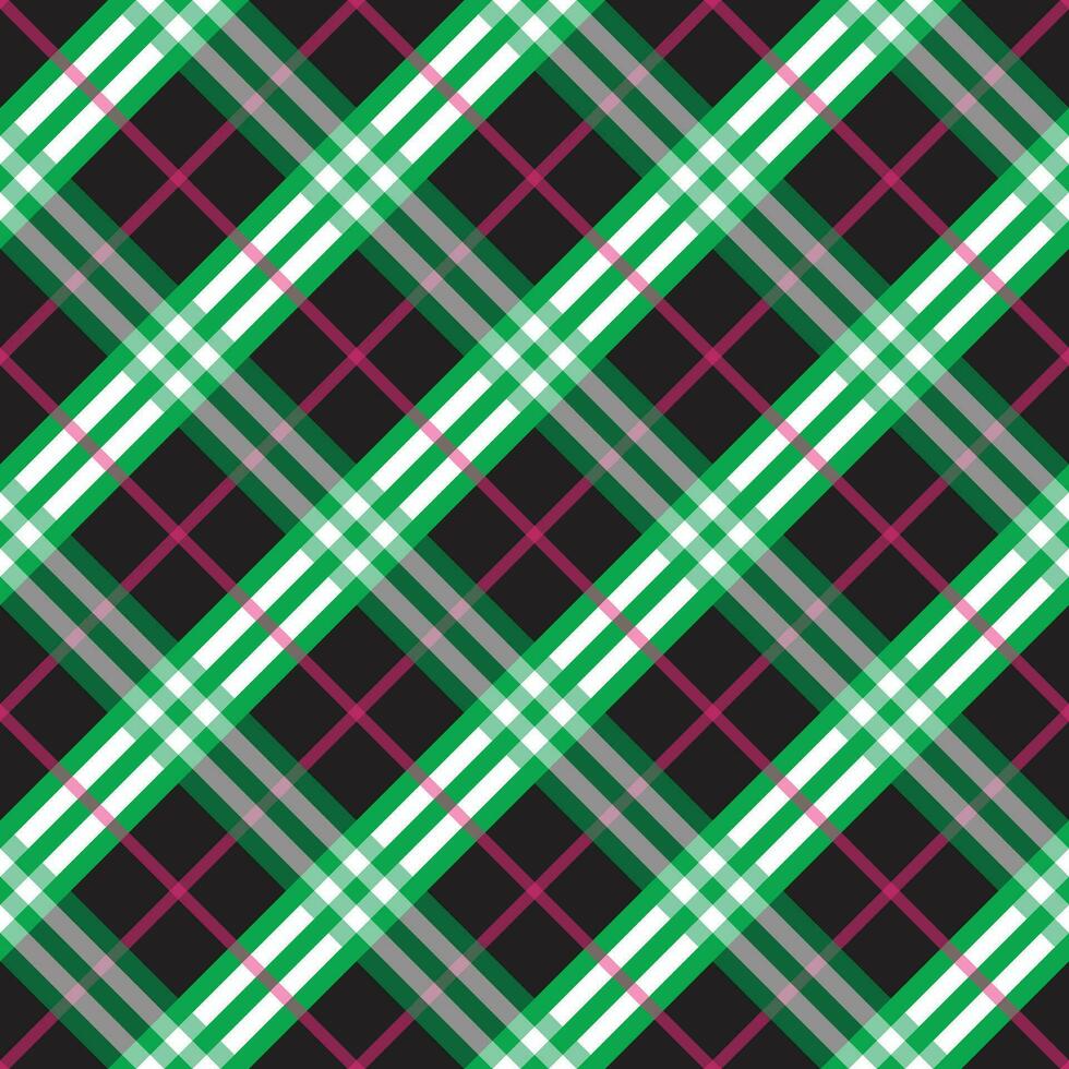 Plaid gingham pattern seamless check texture vector for modern textiles fashion fabric design.