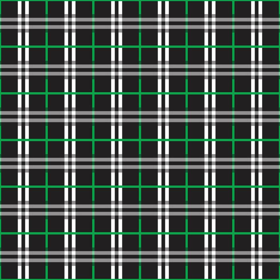 Plaid gingham pattern seamless check texture vector for modern textiles fashion fabric design.