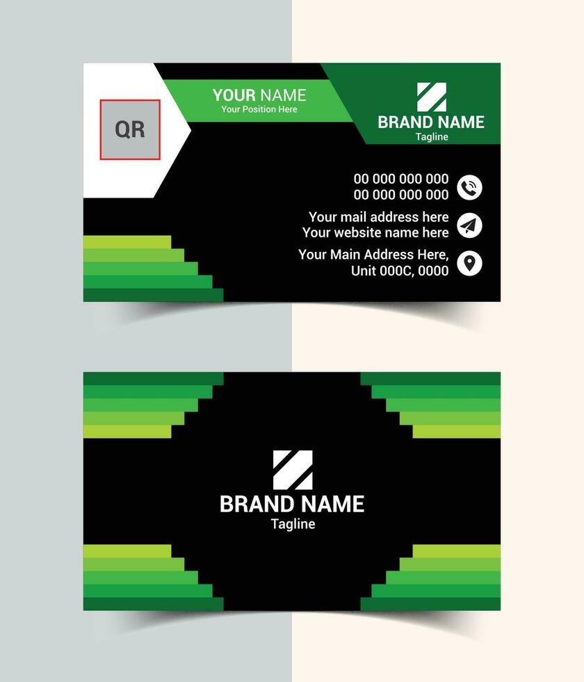 Creative and clean modern business card template or print ready visiting card design vector