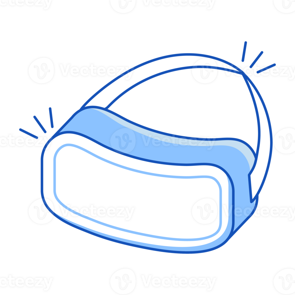 Virtual Reality Glasses Virtual Reality Icon Doodle Style png