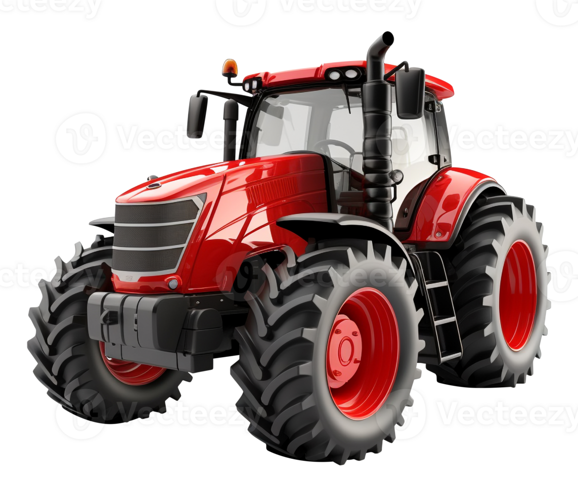 Tractor png isolated Tractor png Tractor agriculture tools transparent background AI generated