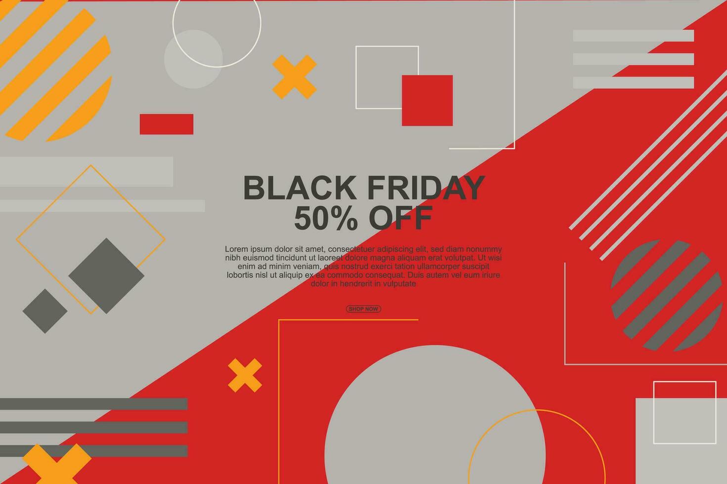 Black Friday Sale banner background. vector