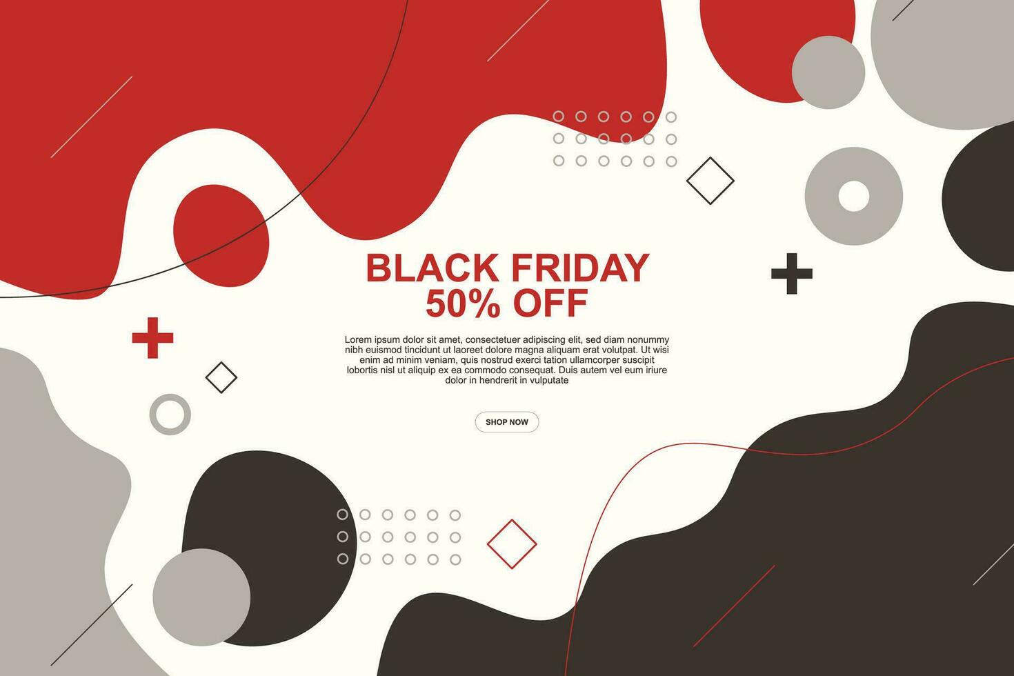 Black Friday Sale banner background. vector