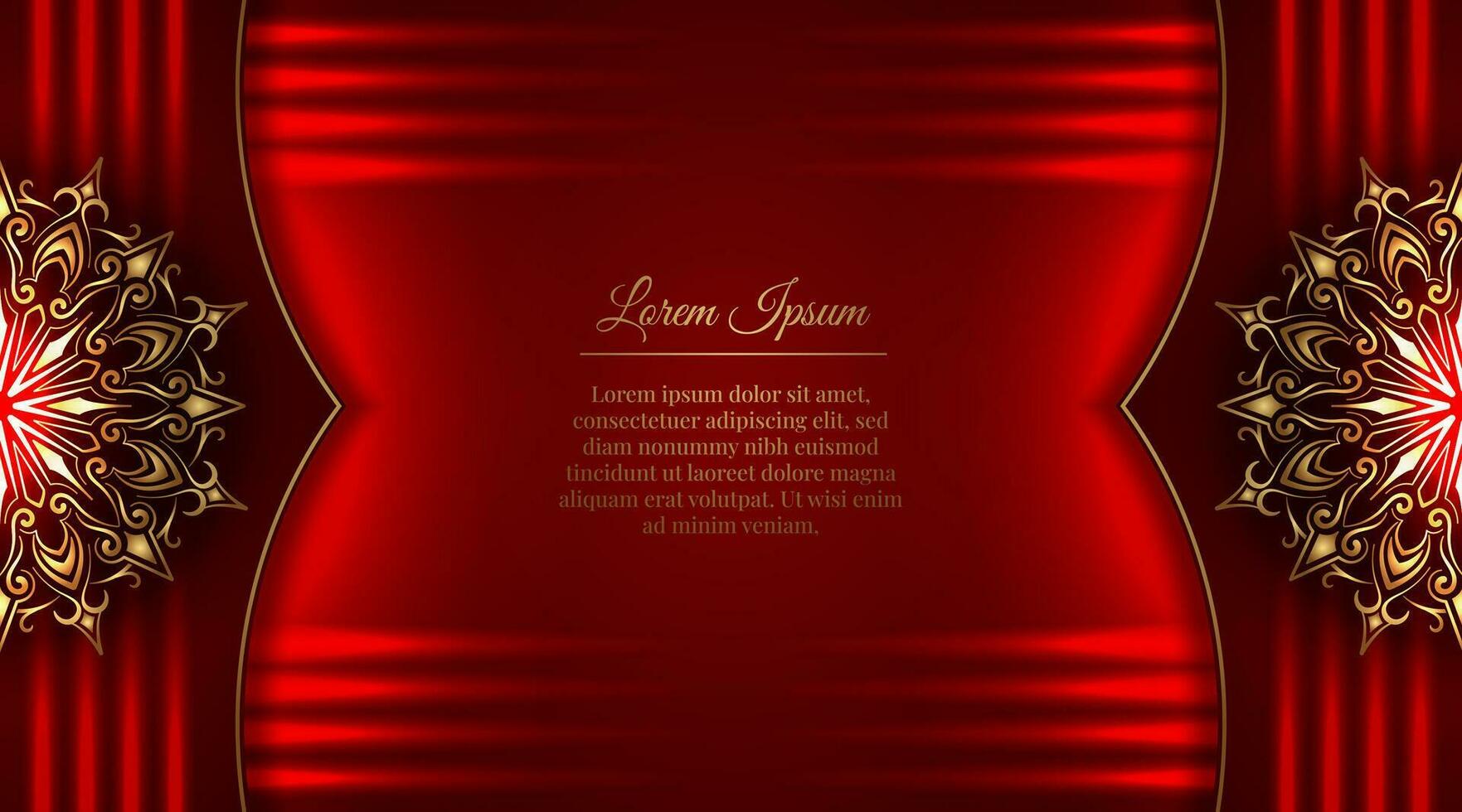 Luxury background, with golden mandala vector