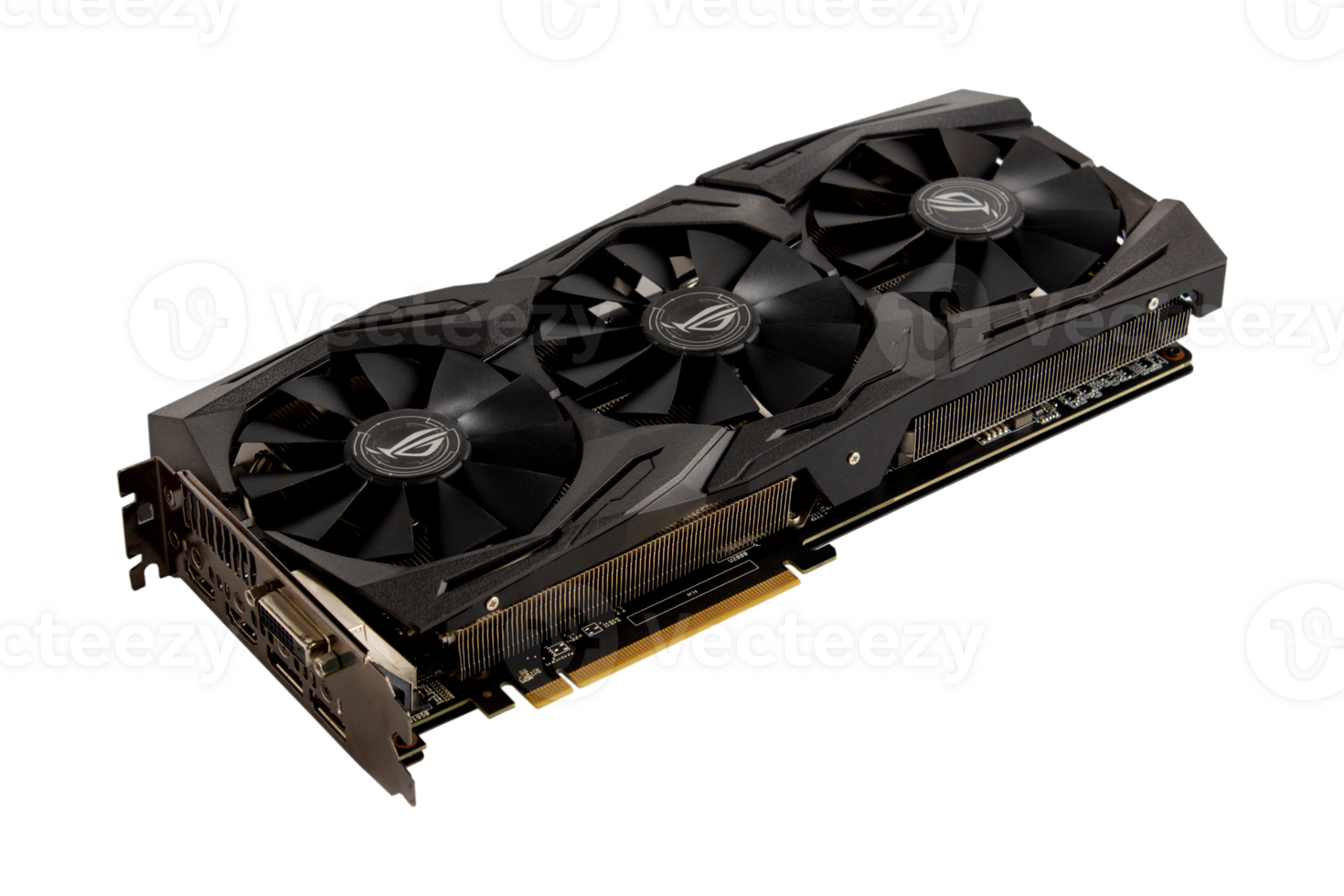 GPU Graphic card in white or invisible png background