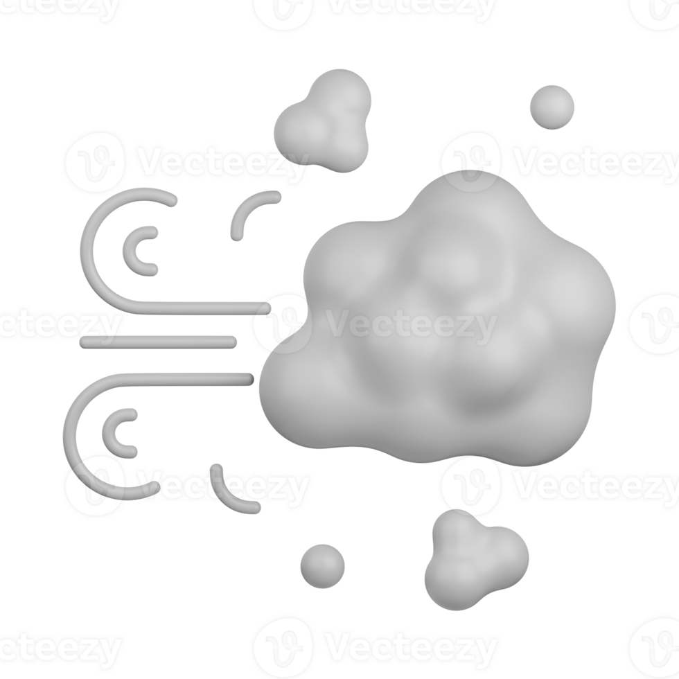 3d rendering dust isolated useful for food, allergen, allergy, disease and antigen design element png