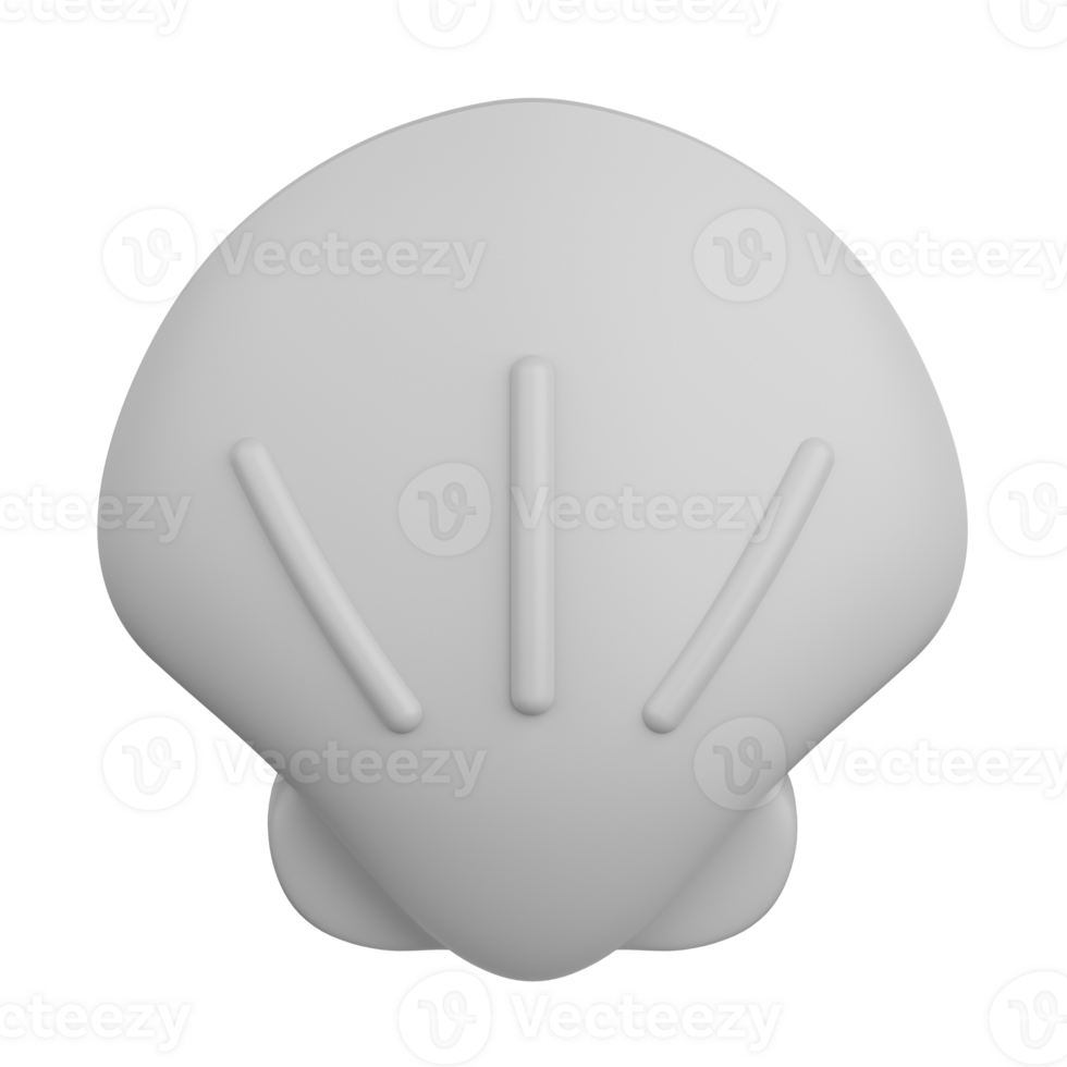 3d rendering molluscs isolated useful for food, allergen, allergy, disease and antigen design png