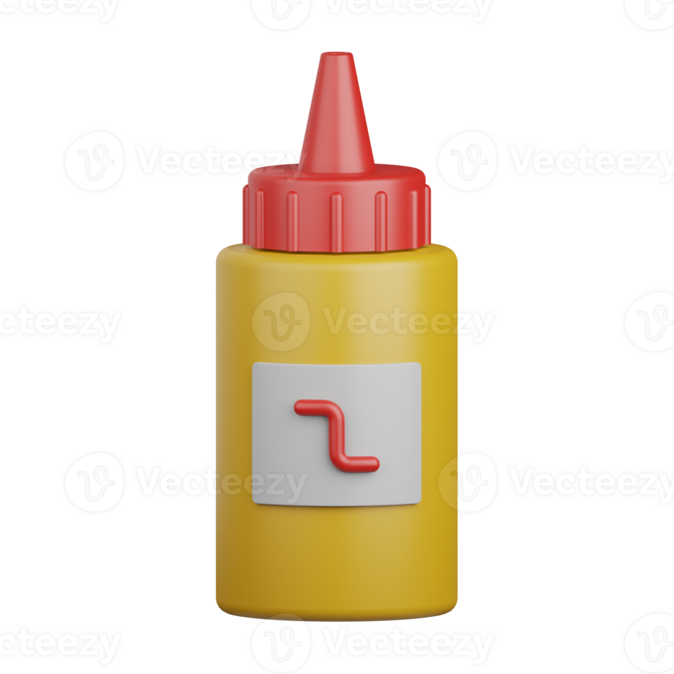 3d rendering mustard isolated useful for food, allergen, allergy, disease and antigen design element png