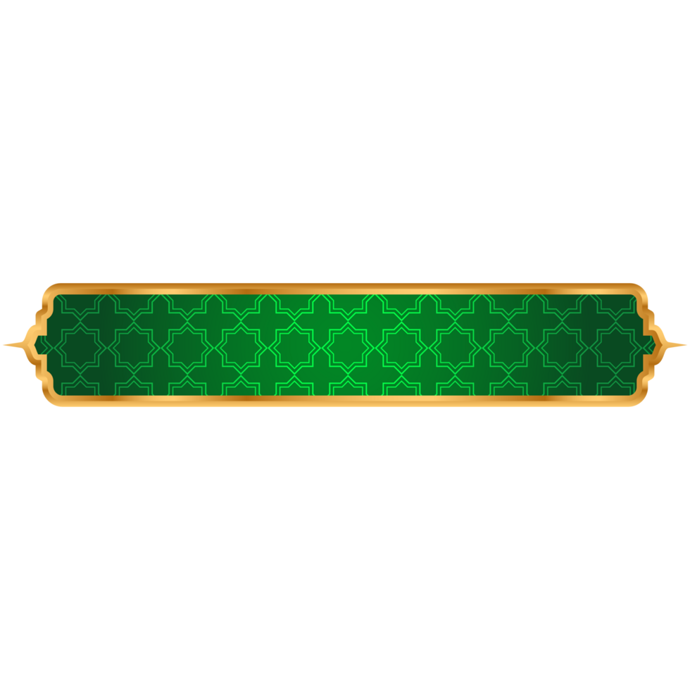 Banner Shape Textbox Islamic Pattern Ramadan png