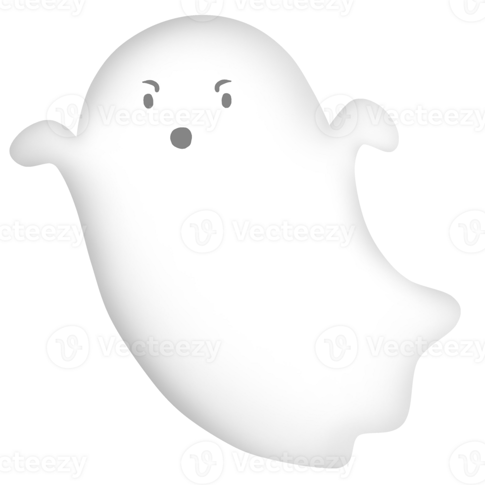 tekenfilm tekening schattig geest halloween. png