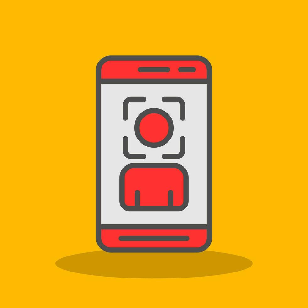 Face Scan  Vector Icon Design