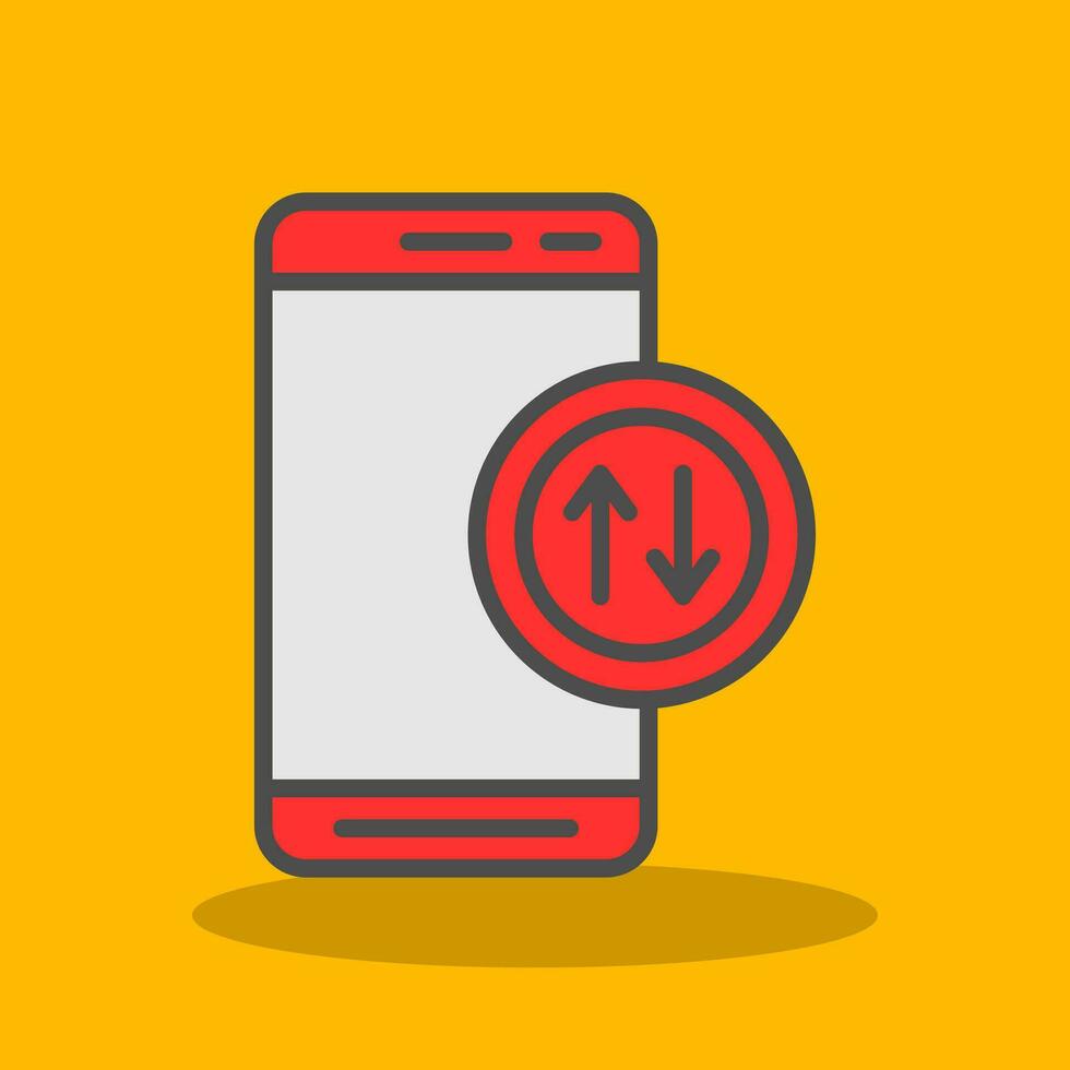 Mobile Data  Vector Icon Design