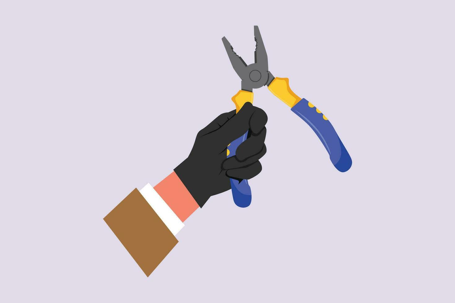 Cord cutting concept. Colored flat vector illustration isolated.