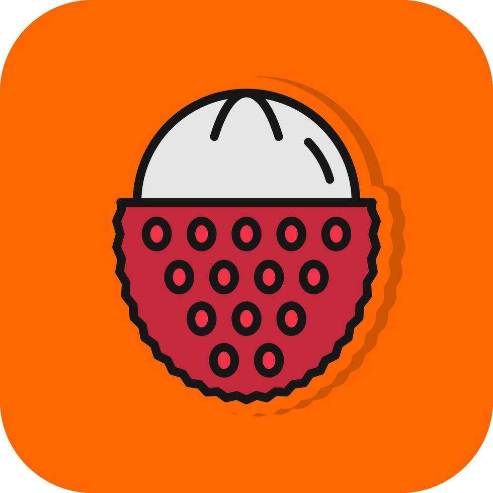 lychee vector icono diseño