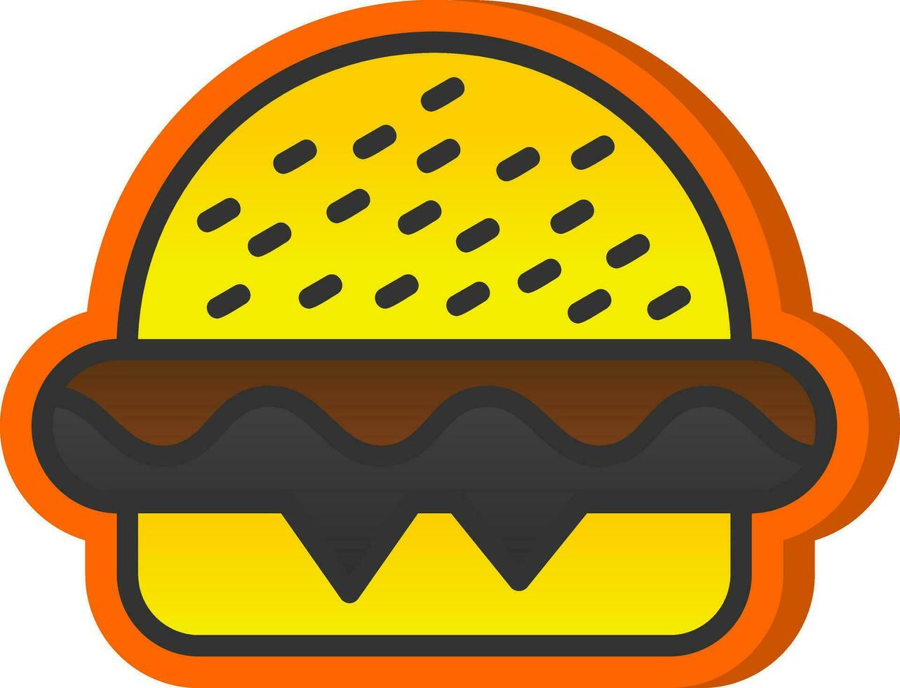 hamburguesa vector icono diseño