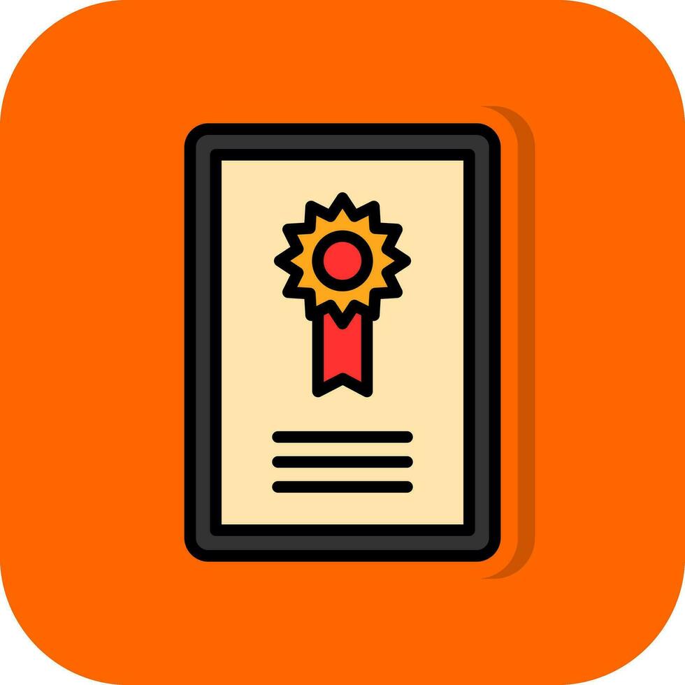 Certificate  Vector Icon Design