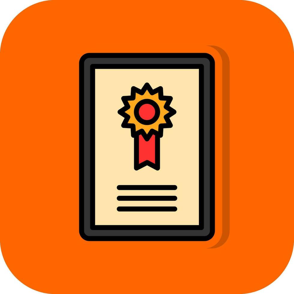 Certificate  Vector Icon Design