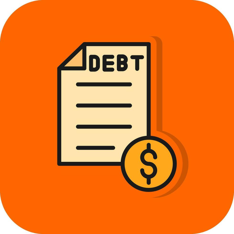 Debt Vector Icon Design