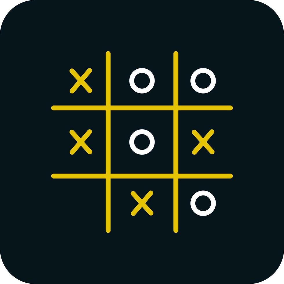 Tic Tac Toe  Vector Icon Design