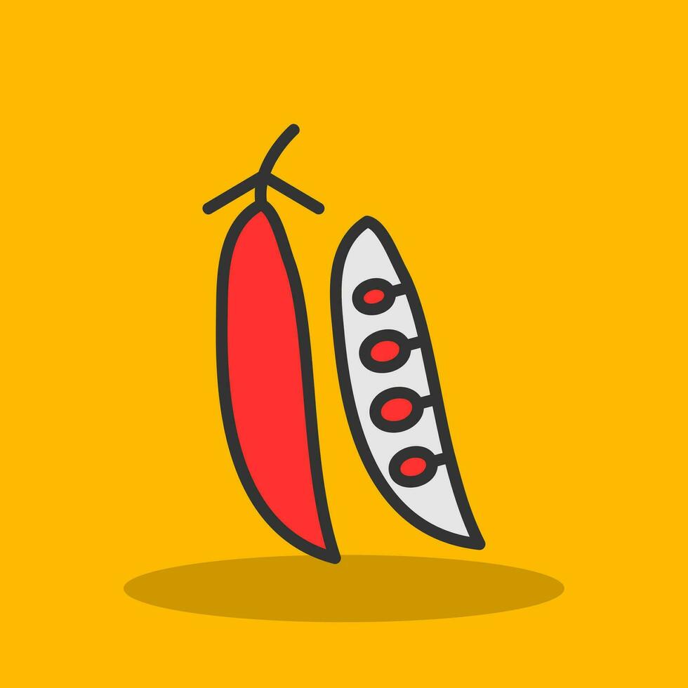 Peas Vector Icon Design