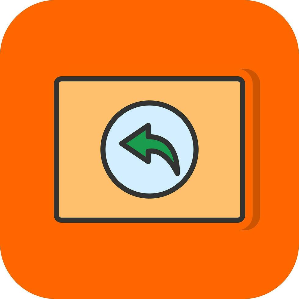 Backward  Vector Icon Design