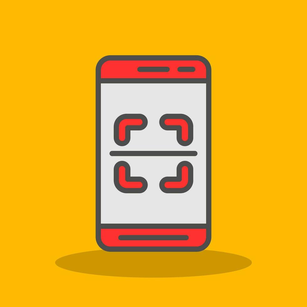 Mobile Scanner  Vector Icon Design