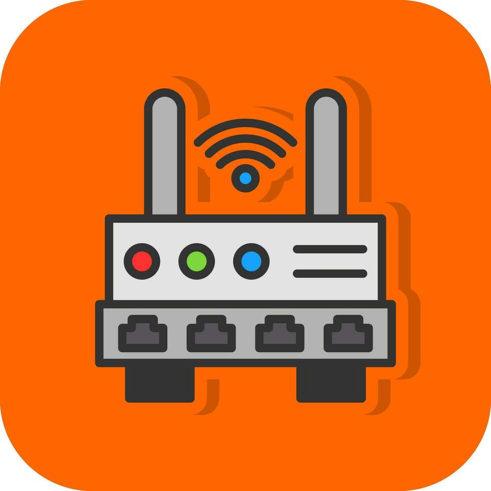 Wifi enrutador vector icono diseño