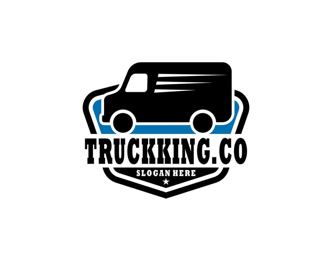 Illustration graphic design of express logistic transportation concept logo design template vector