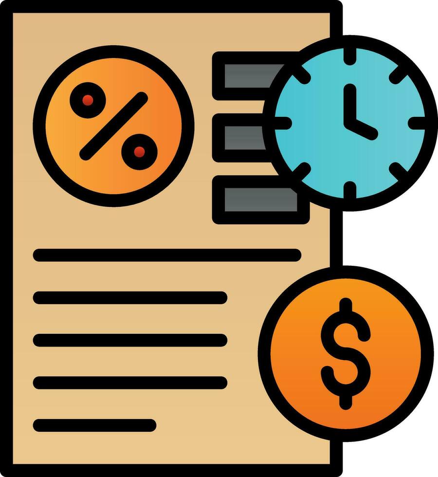Long Term Debt Vector Icon Design