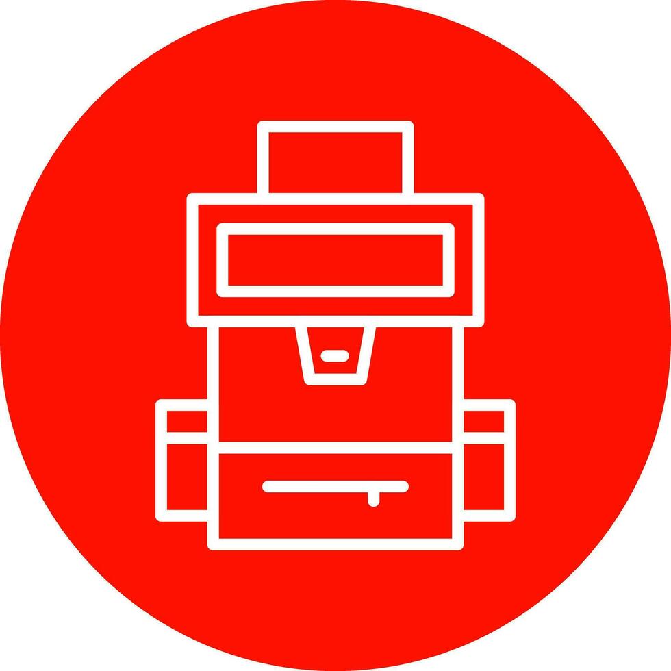 Backpack Vector Icon Design