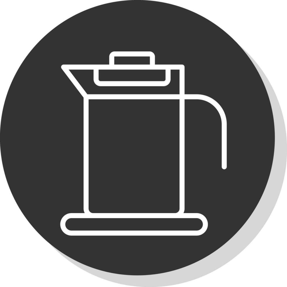 French Press Vector Icon Design