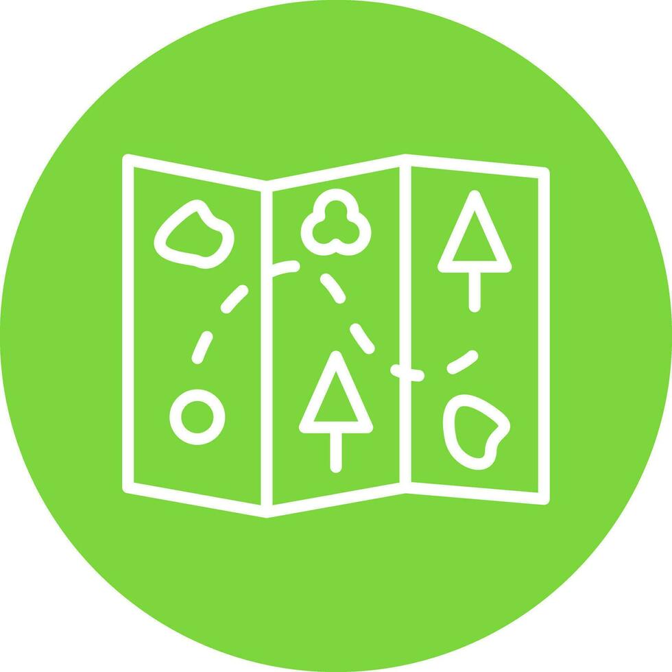 Treasure Map Vector Icon Design