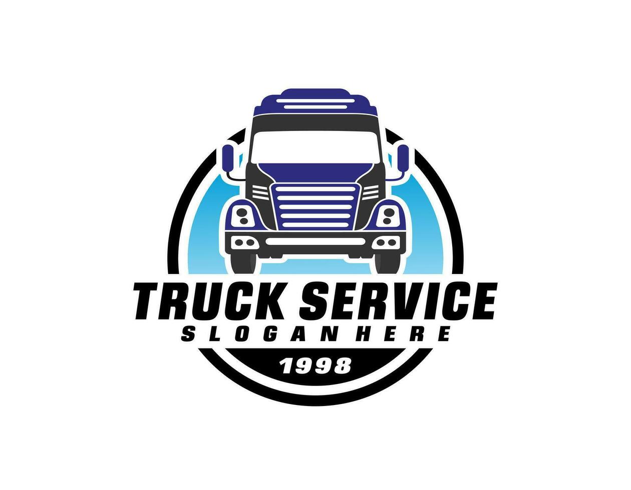 Logistic delivery, express fast shipping logo design template vector