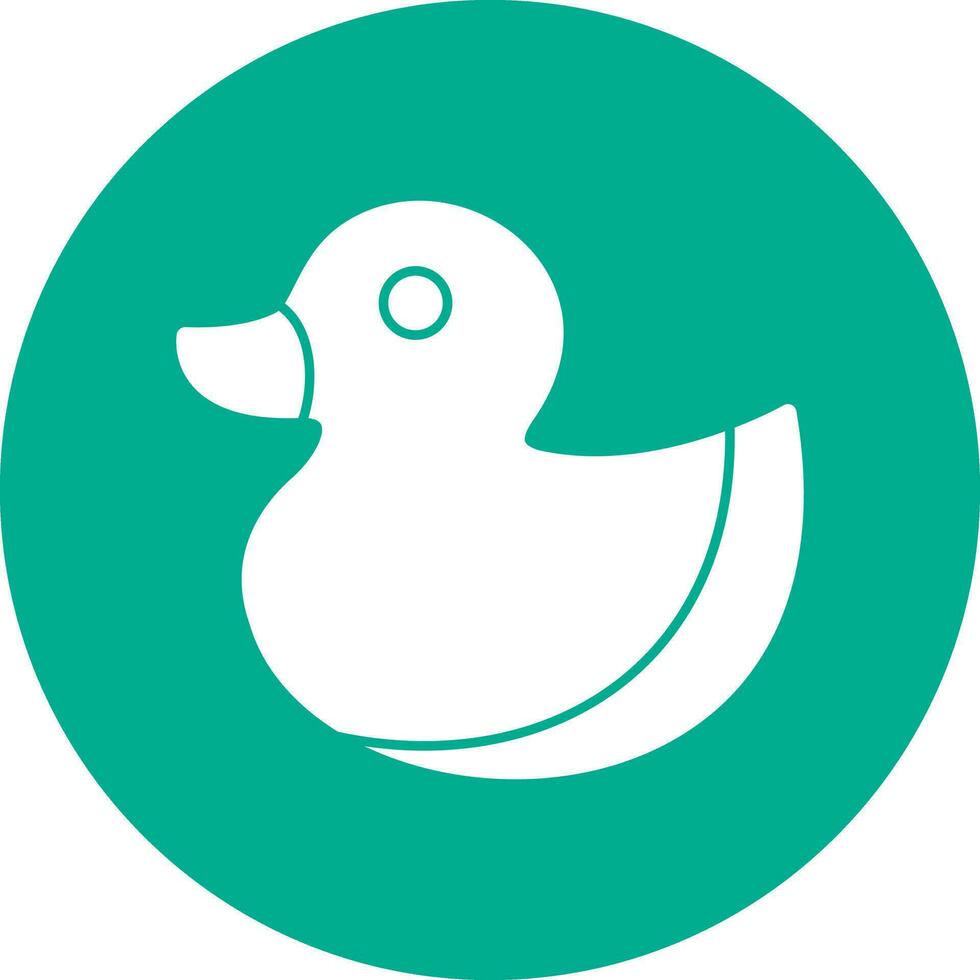 diseño de icono de vector de pato de goma