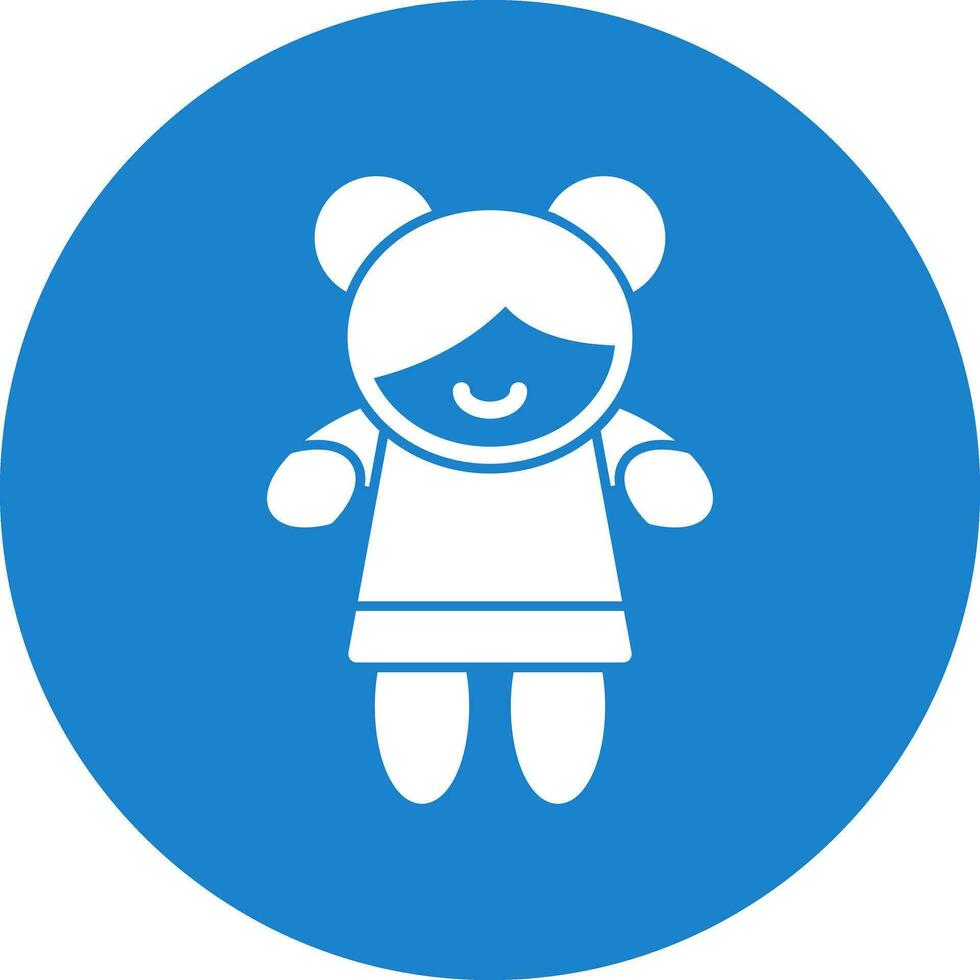 diseño de icono de vector de niña