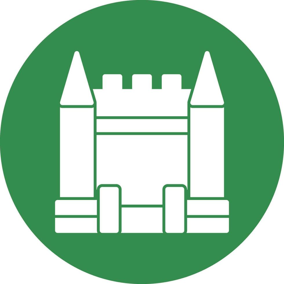 Inflatable Castle Vector Icon Design