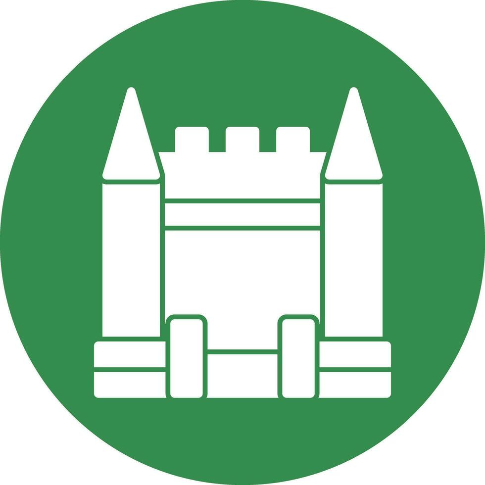 Inflatable Castle Vector Icon Design