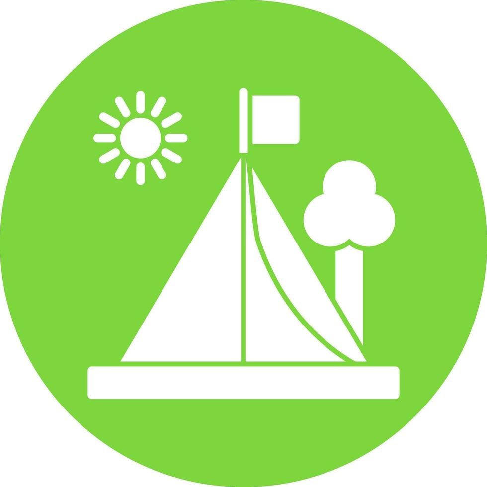 Tent Vector Icon Design