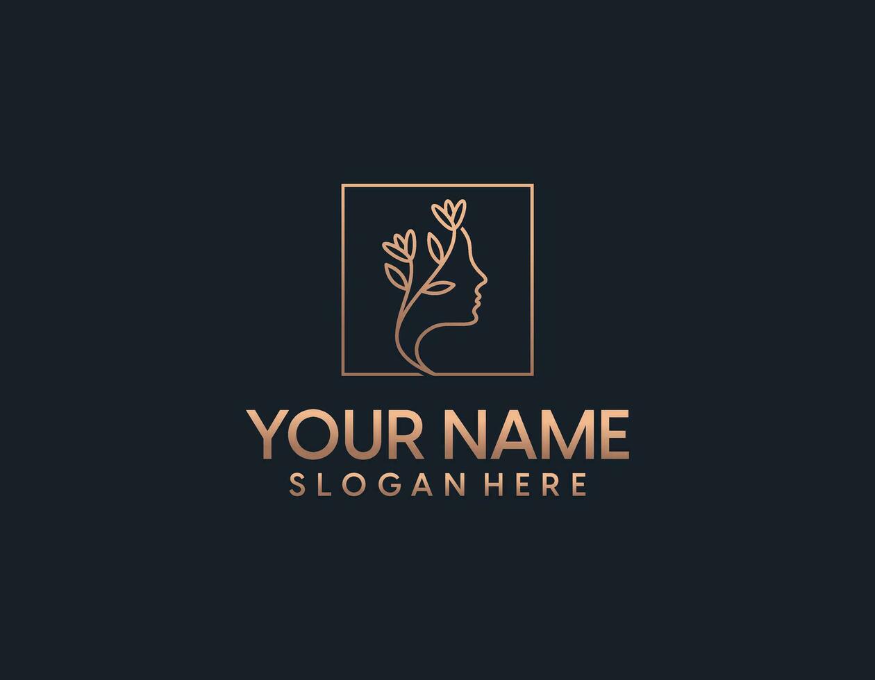 beauty women,natural spa, cosmetic, logo design inspiration vector