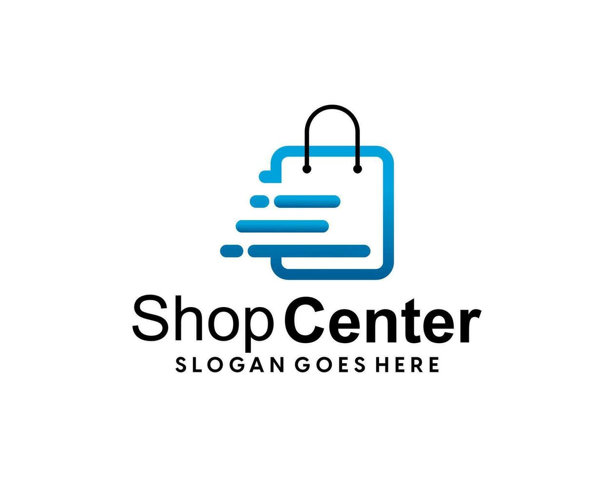 shopping bag sign symbol logo vector