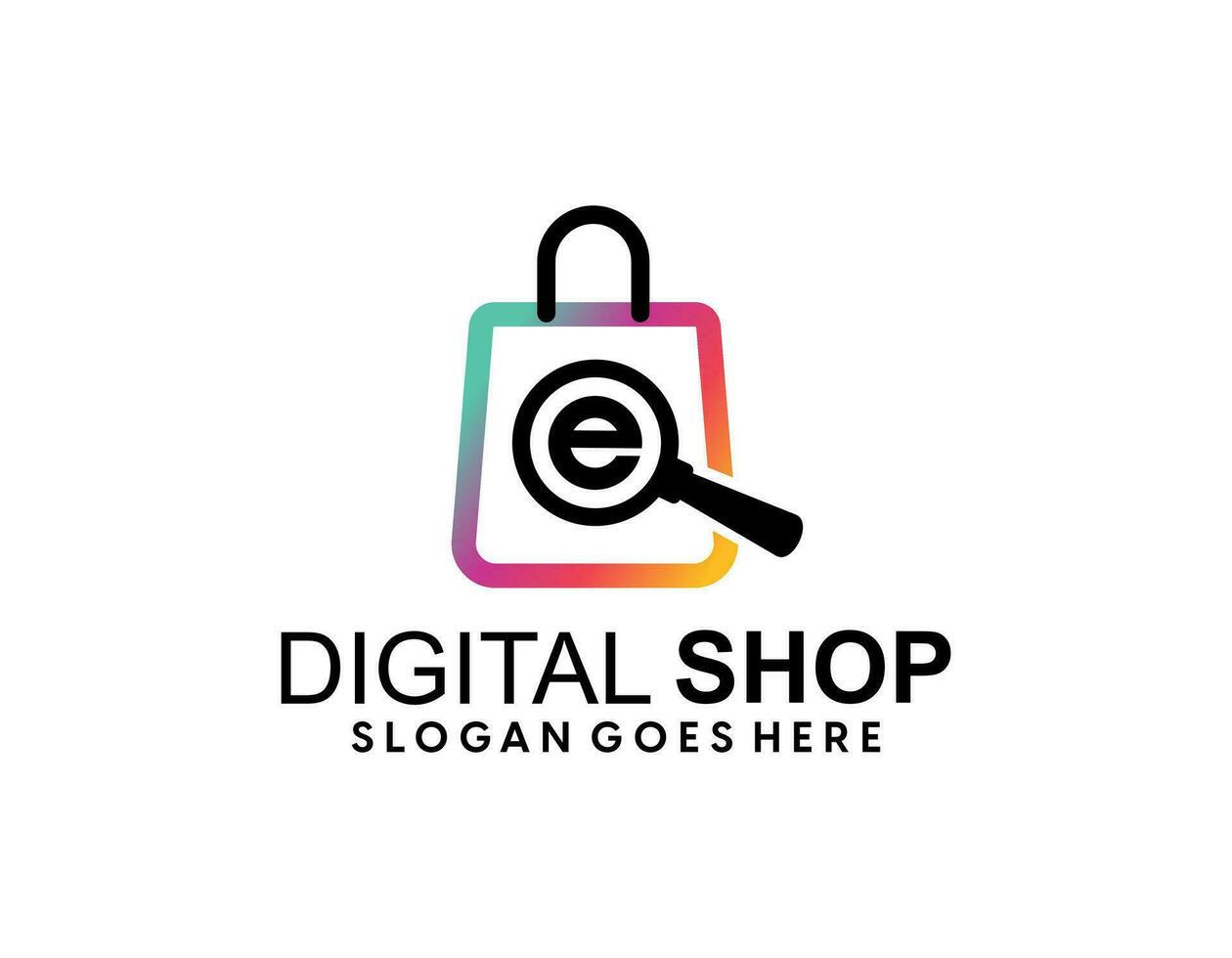 Online shoping logo vector