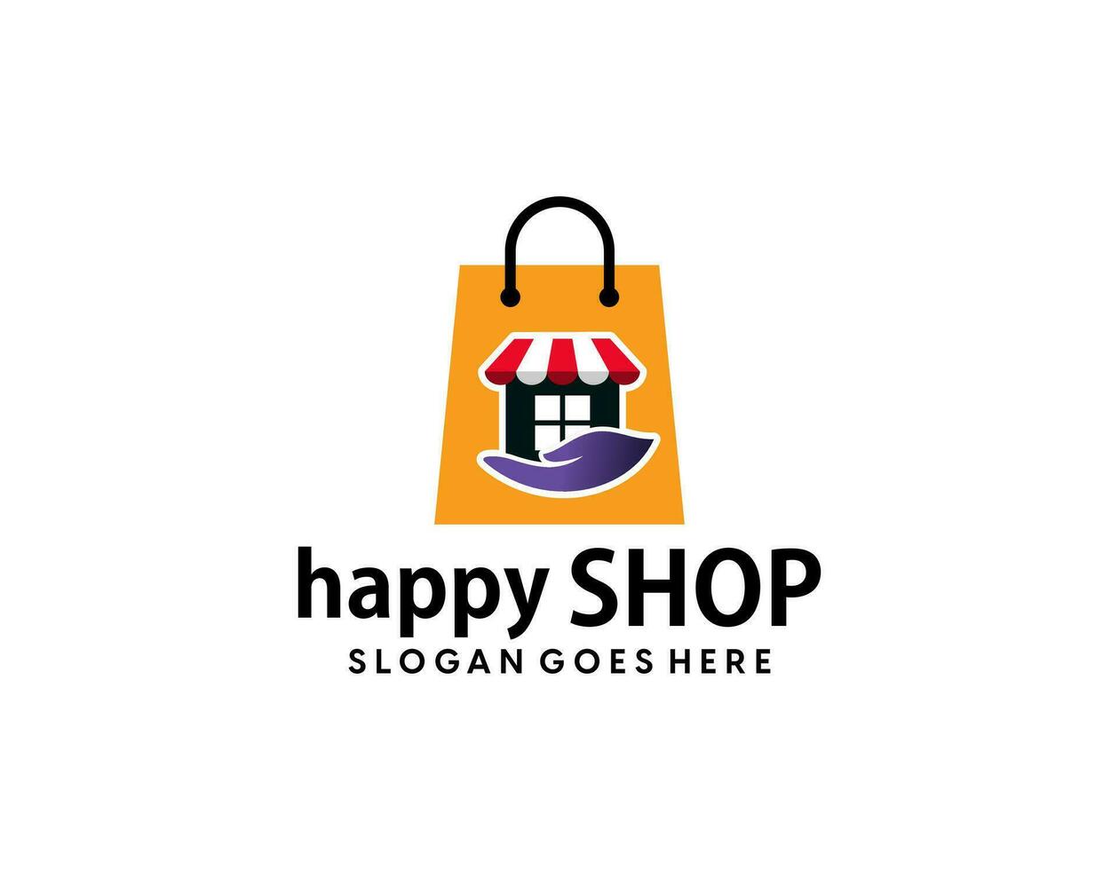 ecommerce shop modern logo design premium template vector