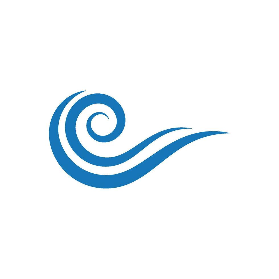 Water wave icon vector