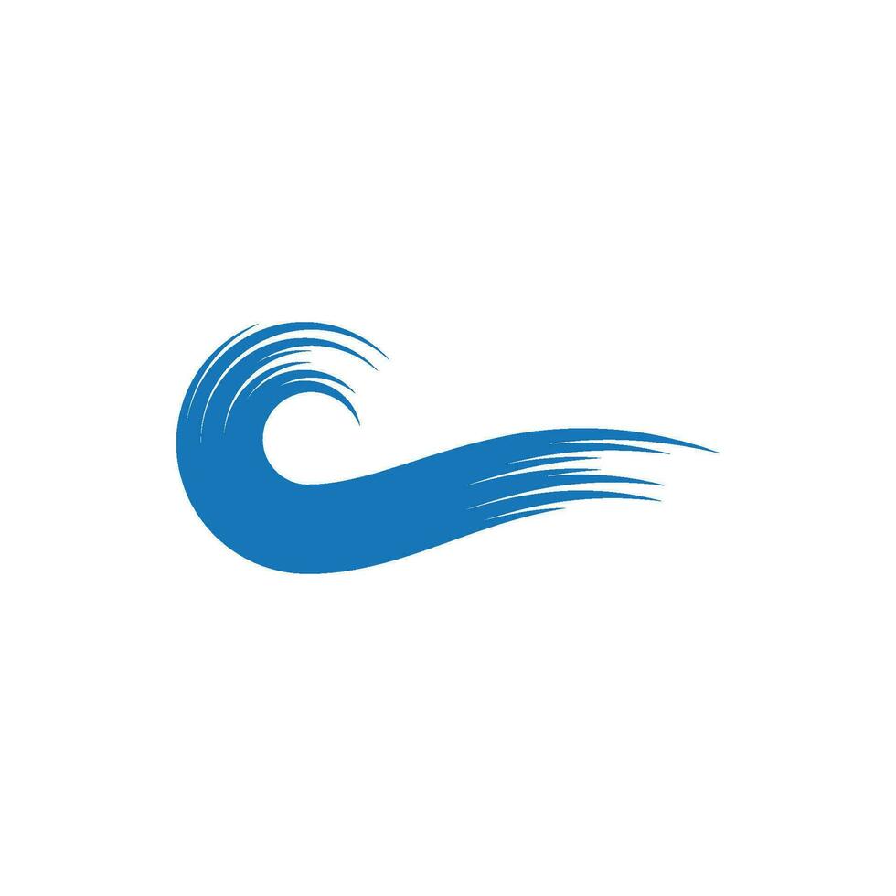 Water wave icon vector