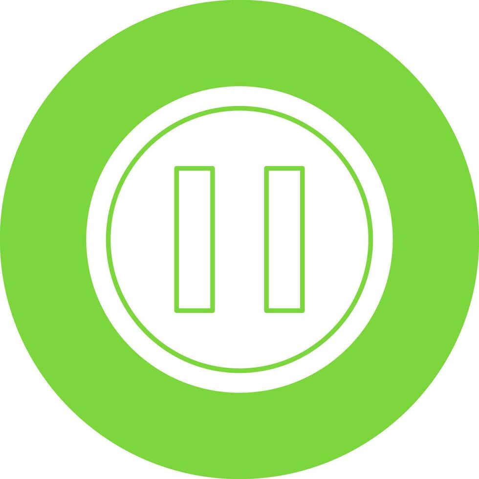 Pause Vector Icon Design