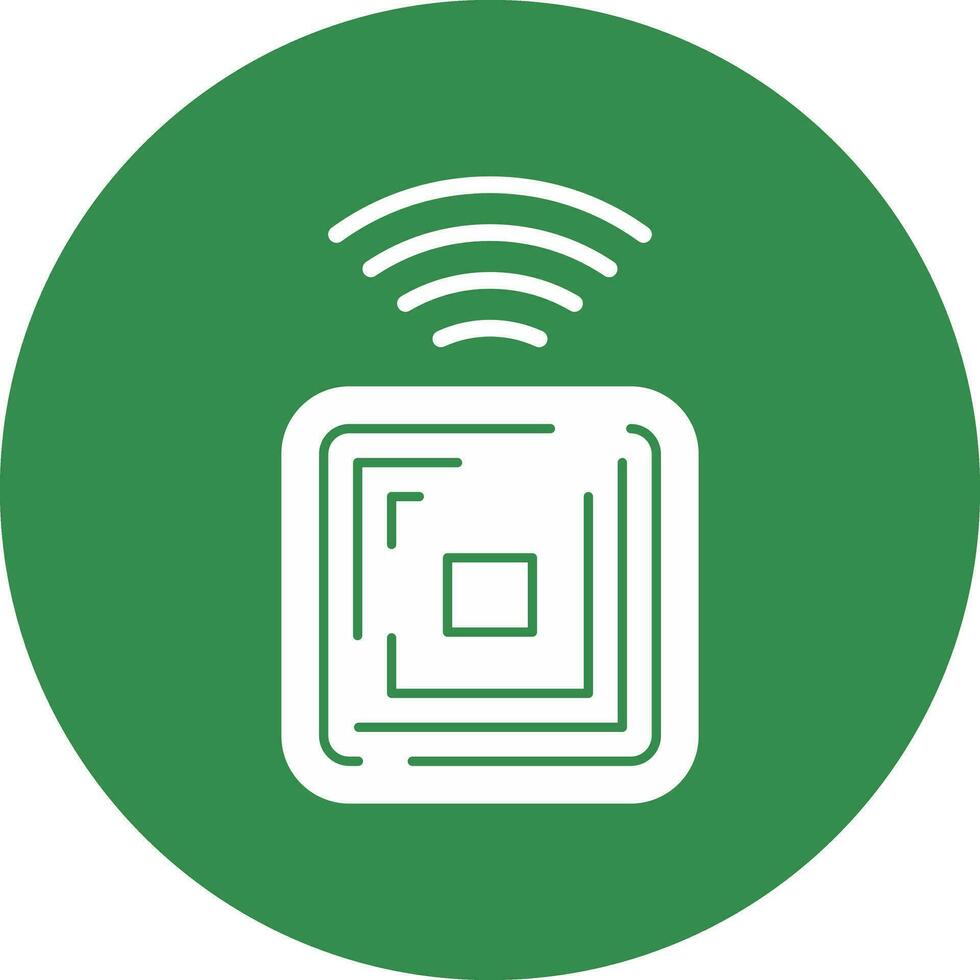 Rfid Chip Vector Icon Design