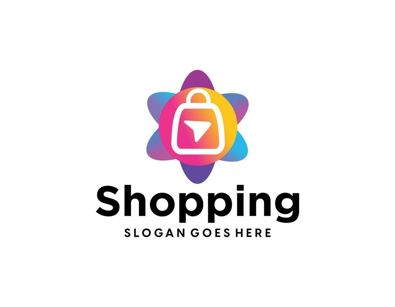 vector de diseño de logotipo de tienda en línea