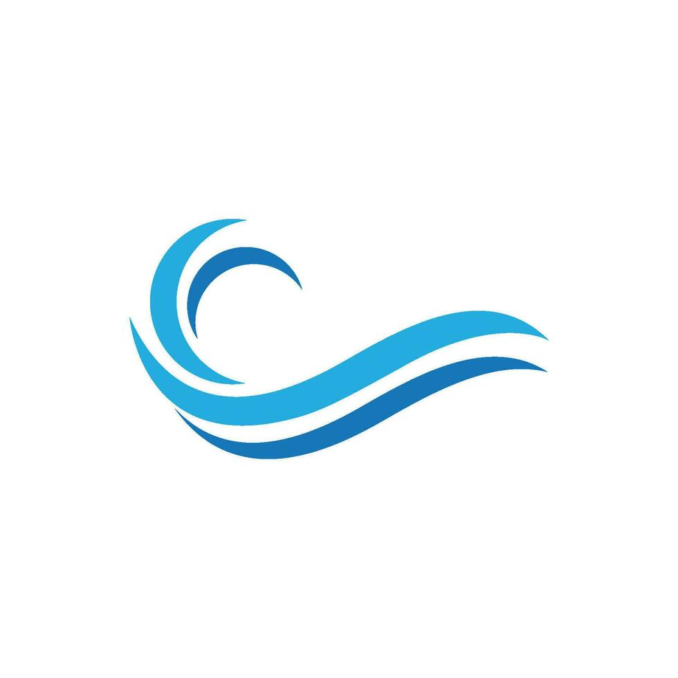 Water wave icon vector