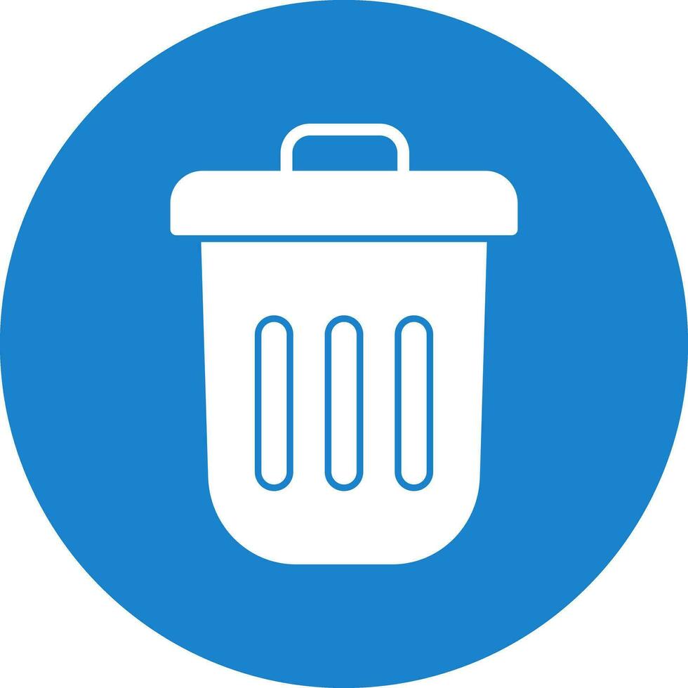 Dustbin Vector Icon Design