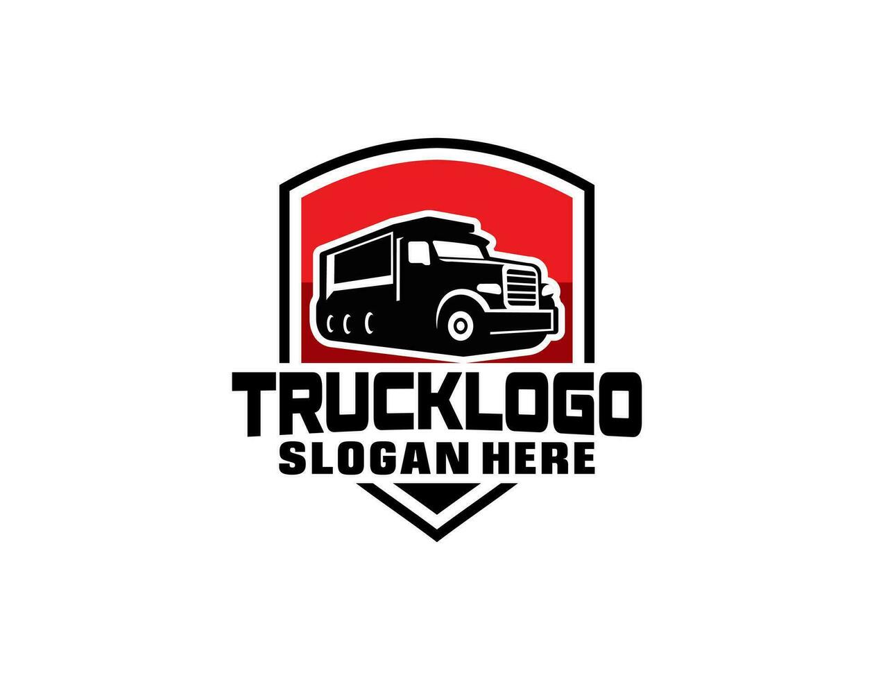 Trucking Logo. Bold Badge Trucking Logo concept vector